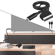 Câble convertisseur péritel vers HDMI, adaptateur audio vidéo compact,