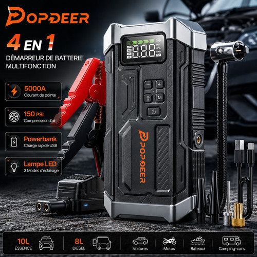Démarreur booster batterie - démarreur,