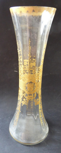 Vase cristal dorure - en,
