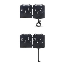 Support Musique Réglable Clip Portable avec 10 Folio pour Pages pour Musiciens