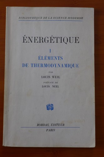 Energetique elements de - ,