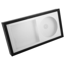  Cadre en vinyle : cadre photo stéréoscopique creux pour CD, présentoir à