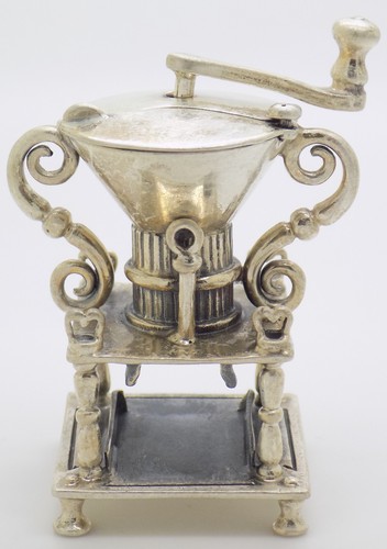 Moulin café miniature argent