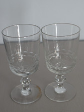 2 Verres à Vin Blanc Cristal