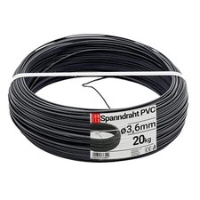 Fil de serrage fil de jardin anthracite Ø 3,6 mm PVC clôture grillagée 20 kg ...