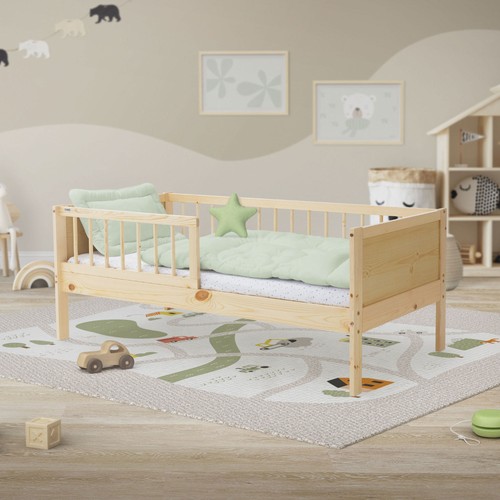 Lit enfant beige - beige, pin