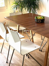 4 Chaises Diamond par René Jean Caillette pour Steiner, 1958