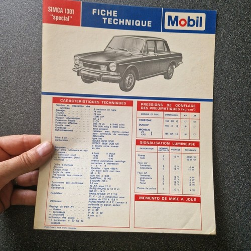Simca 1301 fiche - simca,