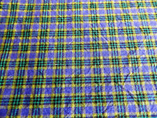 Tissu fin vintage écossais madras tartan de bonne qualité 190 cm x 110 cm