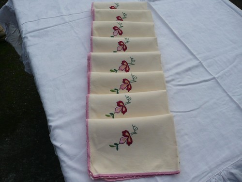 Serviettes table vintage - serviettes,