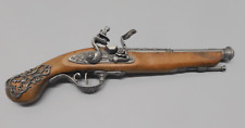 -BELLE ANCIENNE REPLIQUE DECORATIVE PISTOLET A SILEX STYLE XVIIIe de GRENIER   D
