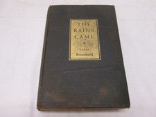 The Rains Came Louis Bromfield 1937 Harper & Bros NY & London