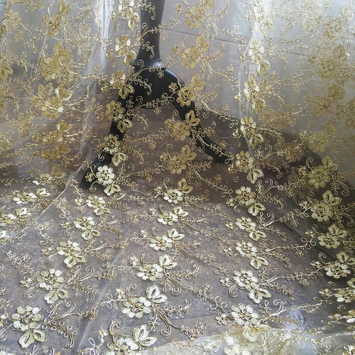 Fil floral dentelle - dentelle, tissu