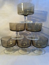Lot De 6 Verres A Champagne / Dessert Fumée Luminarc