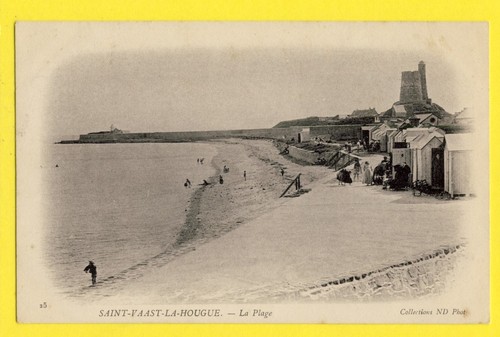 Cpa saint vaast - la, hougue