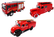 Lot de 3 Camions de Pompiers