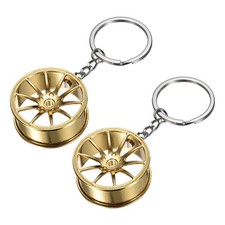 Pour 2Pcs Porte-clés Jante