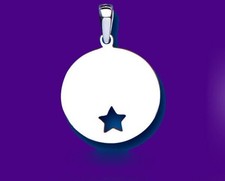 Pendentif disque étoile en