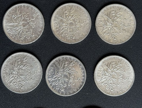 Lot pièces 5 francs - piÈces],