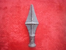 Authentique pointe de grille de Parc - Fonte noire - XIXèS.