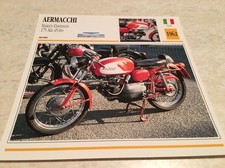 Carte moto Aermacchi 175 Ala d'Oro 1962 collection Atlas Motorcycle Italie