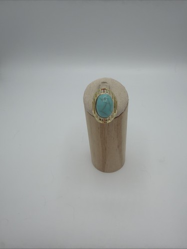 Bague dorée cabochon ovale - bague,