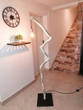 Lampadaire bois flotté, lampe