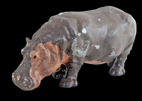 Figurine hippopotame plomb - figurine,