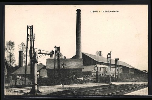 Cpa lison briqueterie - la,