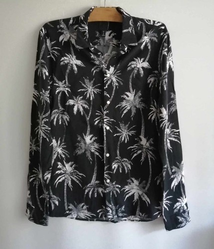 Chemise noire motifs - chemise,
