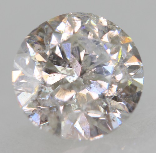 Diamant naturel taillé rond - naturel,