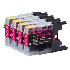 4 Cartouches d'encre Magenta