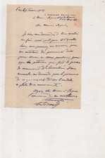 2 lettres de François Sicard Sculpteur achat par l'Etat de " A la Convention "