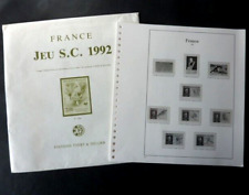 FRANCE 1992 : FEUILLES YVERT