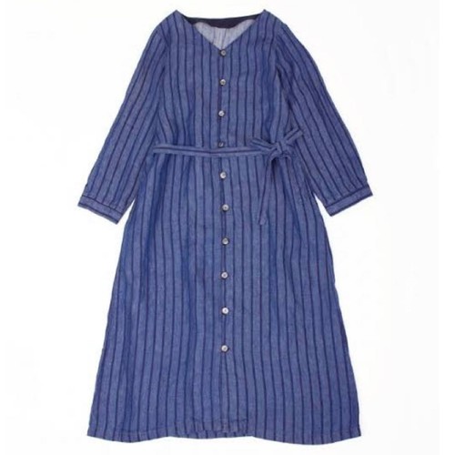 Robe nid lin - 100, longue