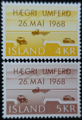 Timbres islande - timbres, d'