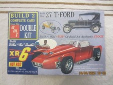 amt  1/25  double kits : roadster  XR6 + 1927 ford T phaeton  - TRES TRES RARE -