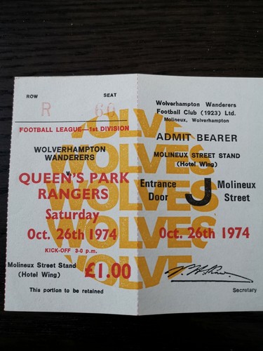 Billet match 1974 - de, 1974/1975