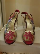 escarpins marque ERNEST PARIS transparents rose pointure 37.portée 2 fois