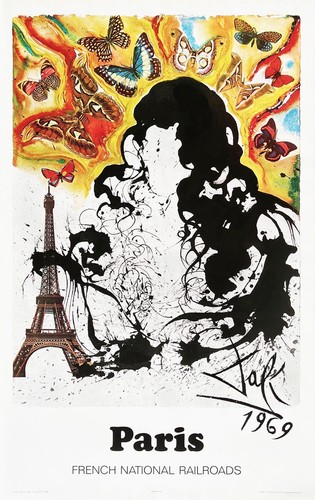 Salvador dali affiche sncf - affiche,