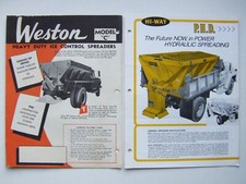 Catalogue, brochure, camion, truck, Weston, Hi-Way saleuse sur châssis américain