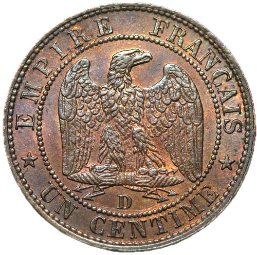 18005 centime 1853 d lyon - 1,