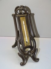 -JOLI ANCIEN THERMOMETRE en EBONITE st. LXV à POSER ou SUSPENDRE FONCTIONNE   D