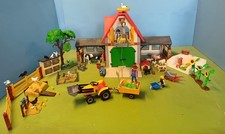 Playmobil Ferme Réf 4490 Complète + Tracteur Réf 4486, Animaux, Accessoires