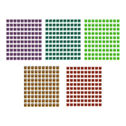 100 bagues identification - 100, d'identification