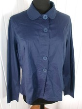 Chemisier droit veste légere bleu roi AVENTURES DES TOILES 44/46 manches longues