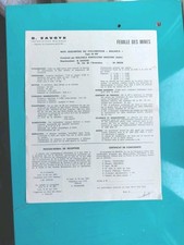 Original Feuille Des Mines Cyclomoteur Malanca Type 34 MP 