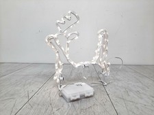 Décoration lumineuse à piles LED CMJN renne blanc PRODUIT DE SECONDE MAIN