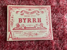 BYRRH : PETITE ÉTIQUETTE