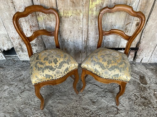 Paire chaise ancienne louis - chaise,